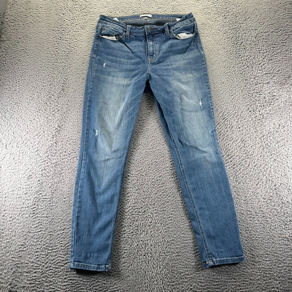 Studio‎ Blue Jeans Womens 31x29 Blue Cotton Denim Skinny Faded Workwear Stretch